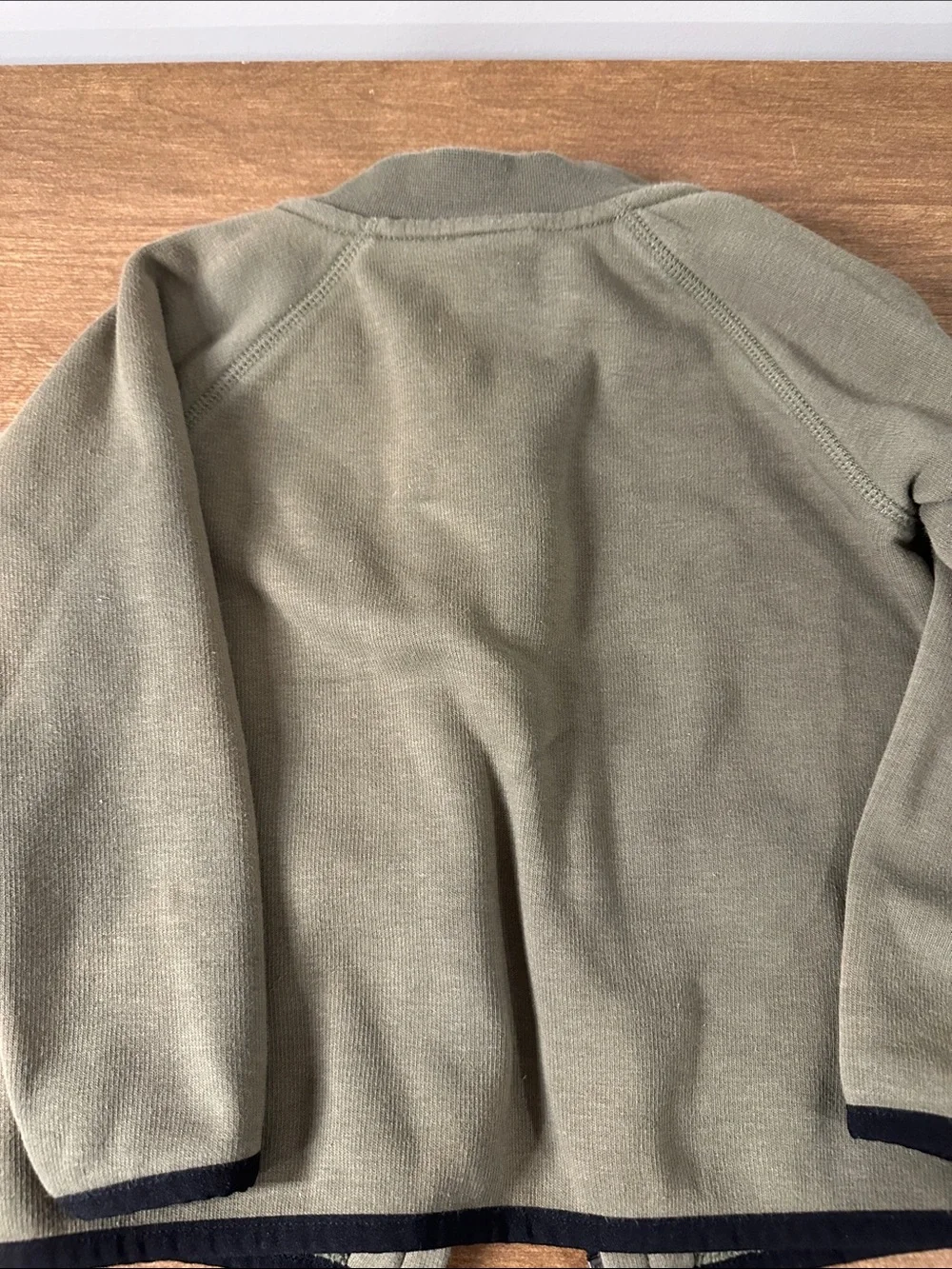 GAP boys Olive Zip-Up Sweater 3 Y